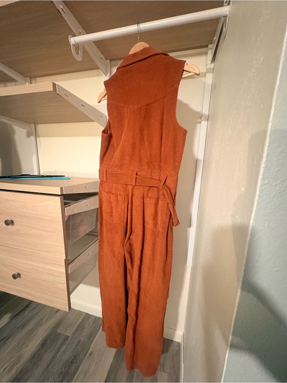 Rust Colored Corduroy Jumpsuit- Lulu’s - Picture 5 of 5